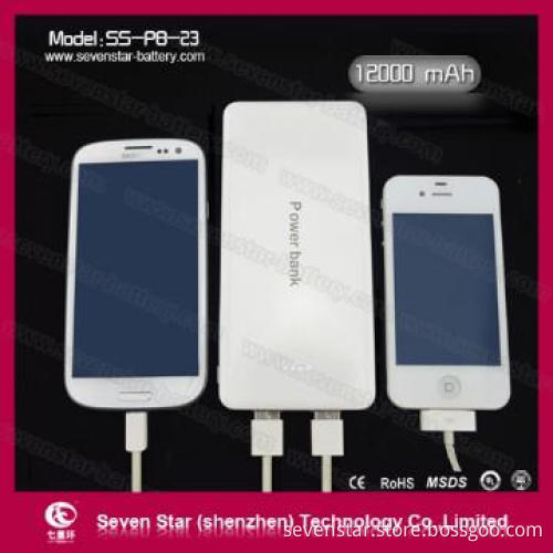 Power Banks with Li-ion Polymer Battery 12000mAh